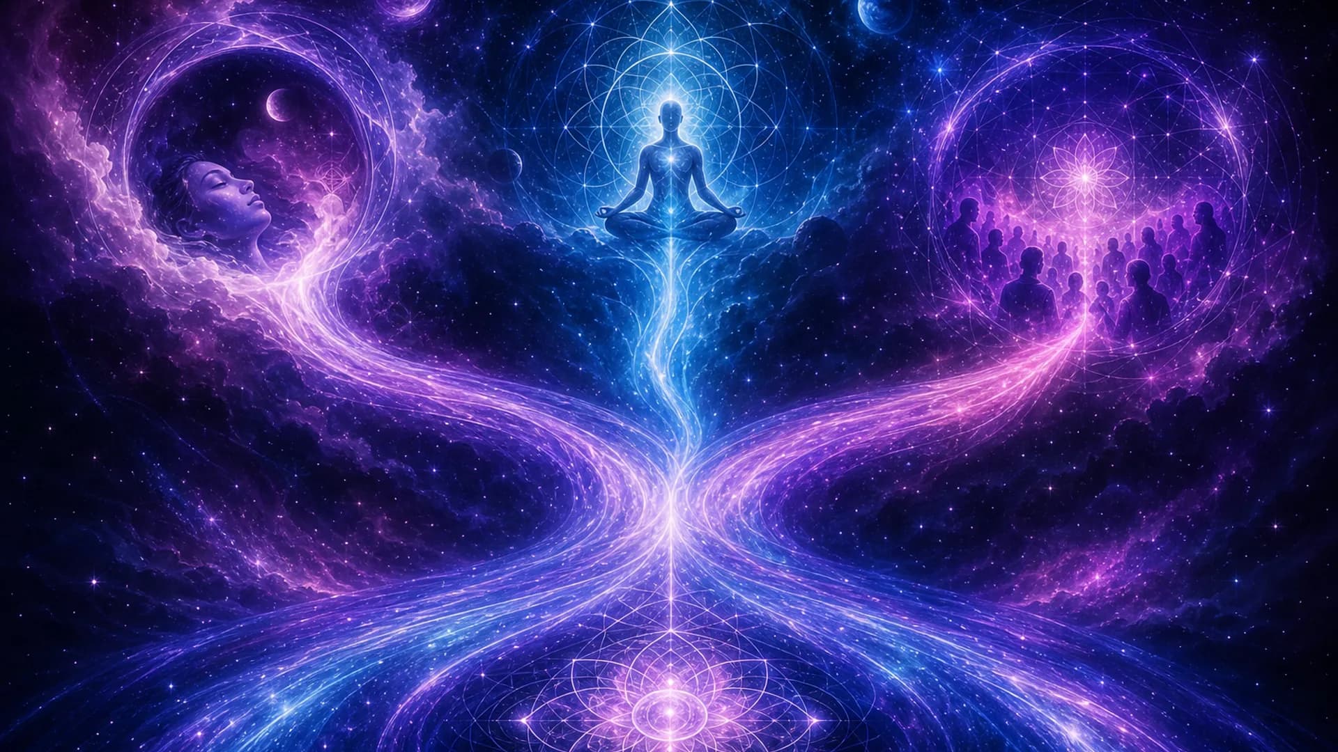 Cosmic market opportunity illustration for mindful digital wellness